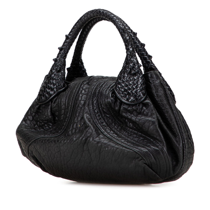 Fendi Cuir Spy Sac à main Noir