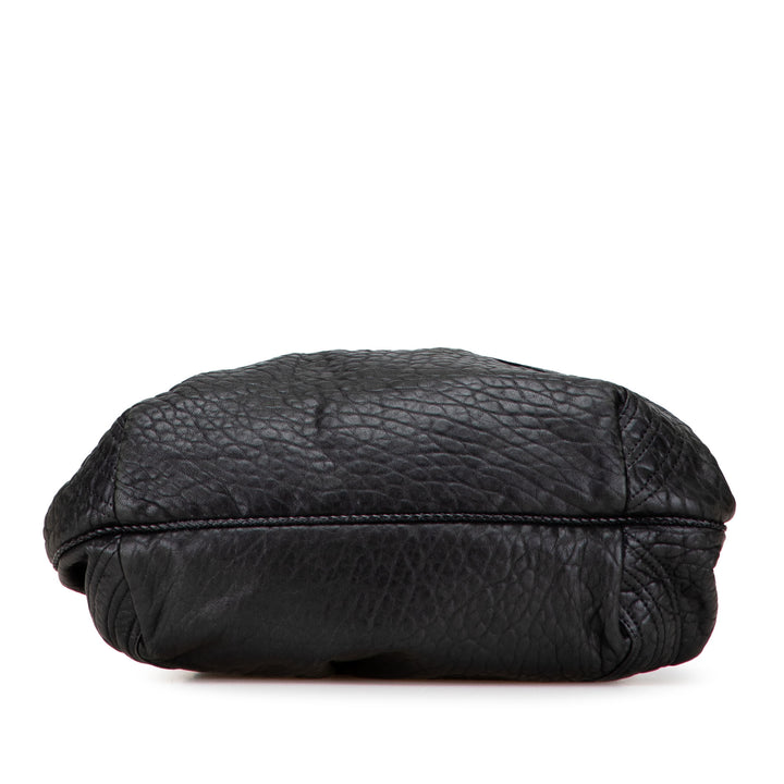 Fendi Cuir Spy Sac à main Noir