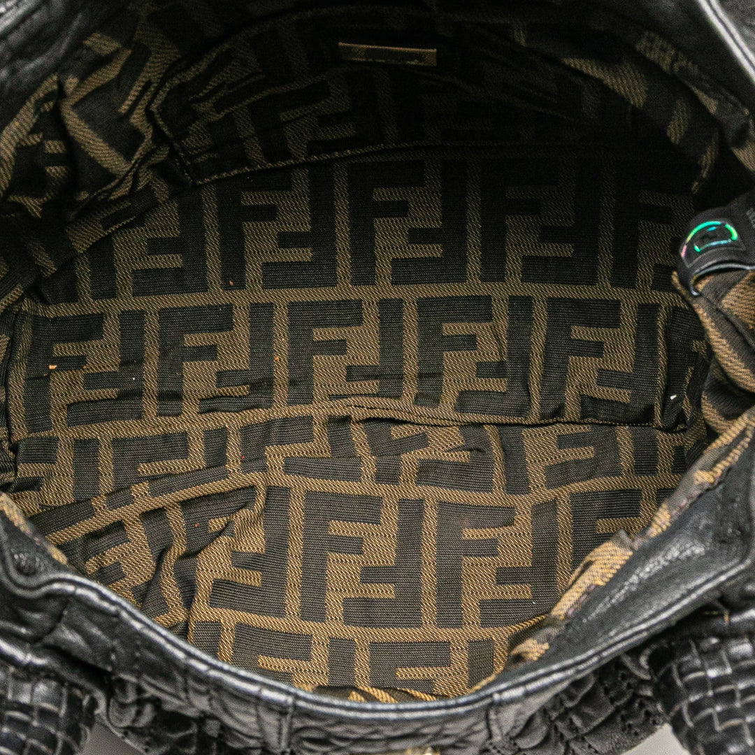 Fendi Cuir Spy Sac à main Noir