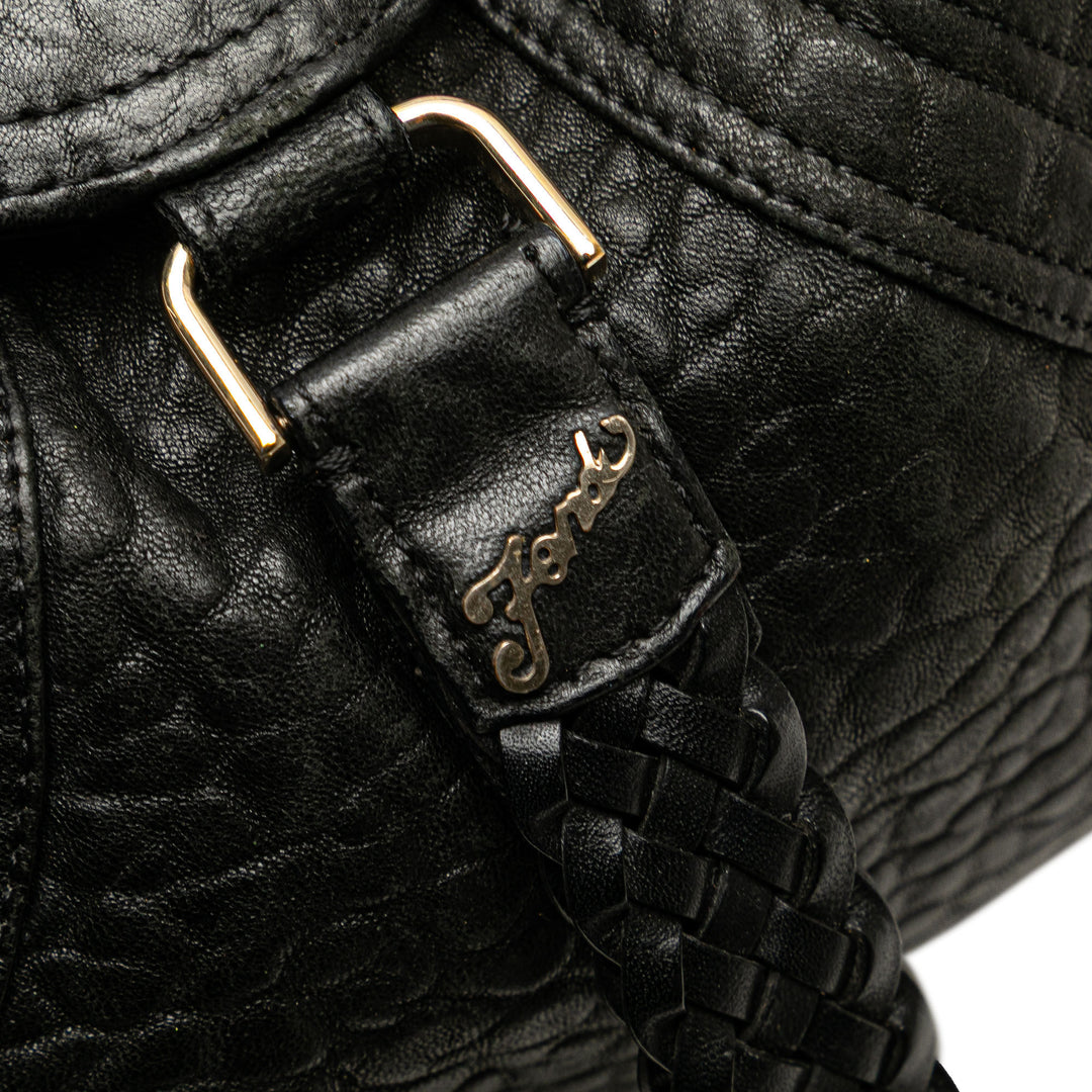 Fendi Cuir Spy Sac à main Noir