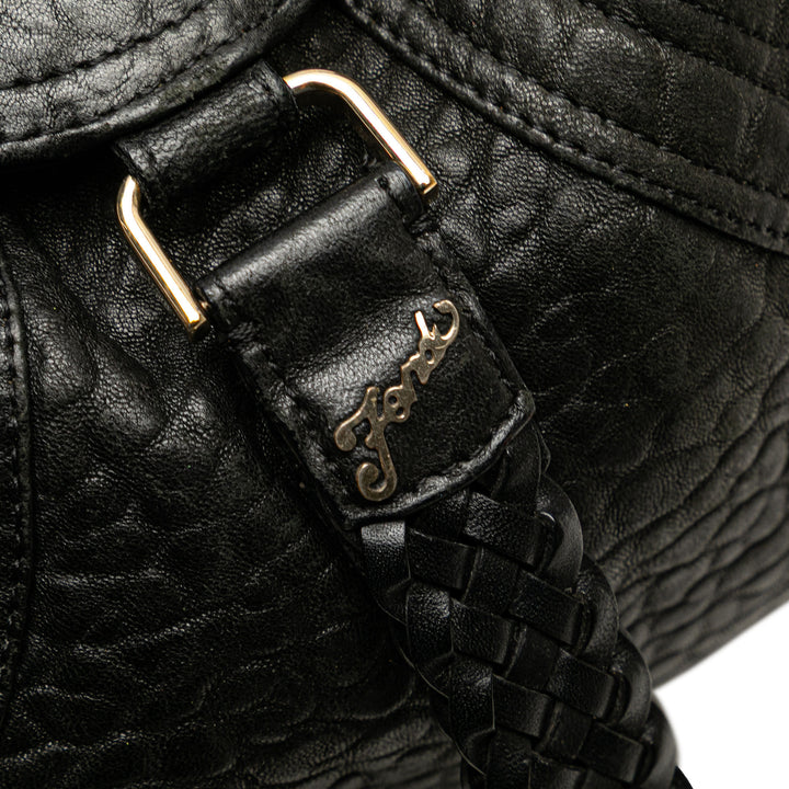 Fendi Cuir Spy Sac à main Noir