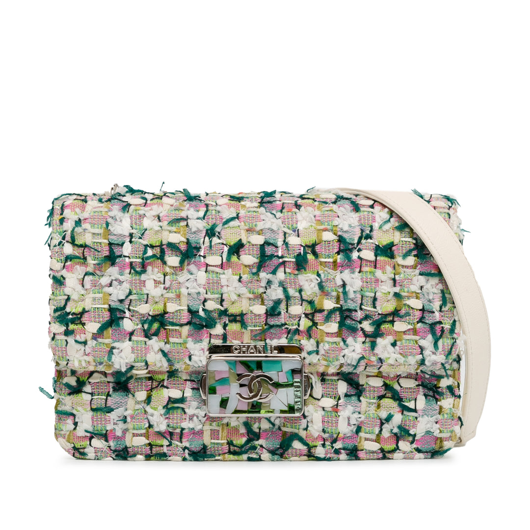 Chanel Tweed Beauty Lock Flap Bag Vert – GABY PARIS Authentique