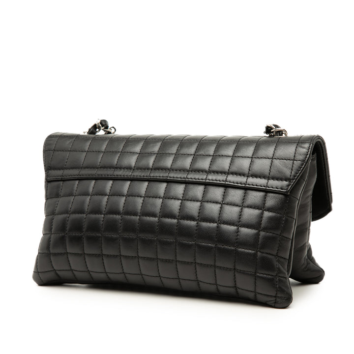 Chanel CC Chocolate Bar No 5 Camellia Sac Cuir d'agneau