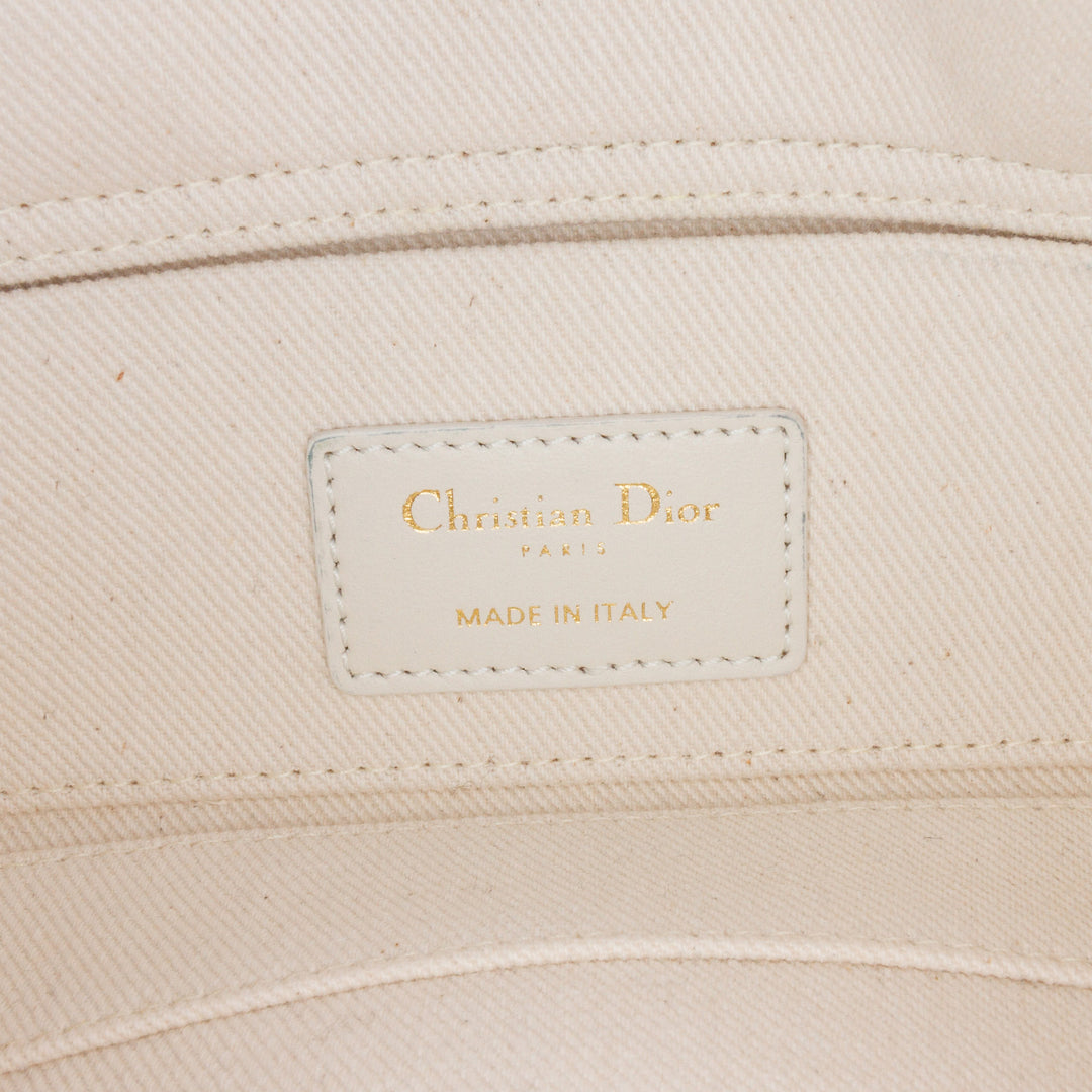 Dior Small Jean Toile de Jouy Soleil Lady D Joy Blanc