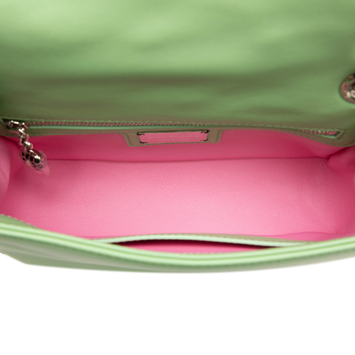 Bvlgari Sac bandoulière Serpenti Cabochon Chaîne Vert – vue 4 – GABY PARIS