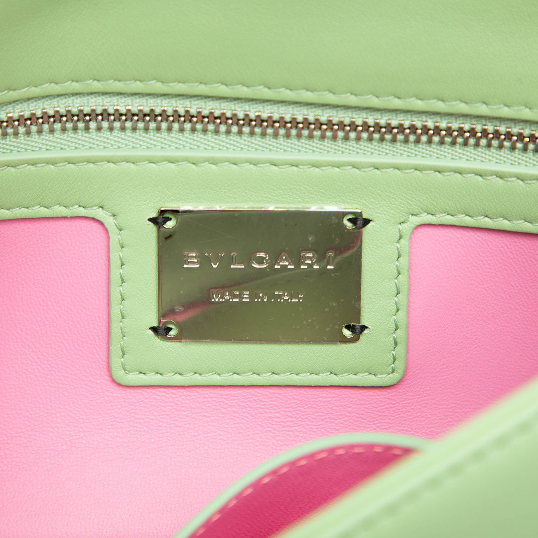 Bvlgari Sac bandoulière Serpenti Cabochon Chaîne Vert – vue 5 – GABY PARIS