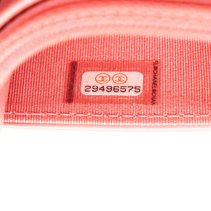 CC Caviar Camellia Wallet On Chain Pink - Gaby Paris
