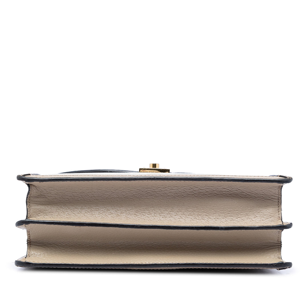 Gucci Small GG Toile Web Ophidia anse supérieure à rabat