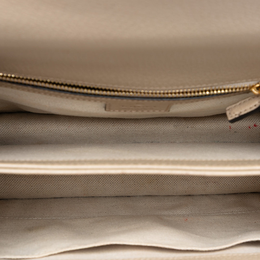Gucci Small GG Toile Web Ophidia anse supérieure à rabat