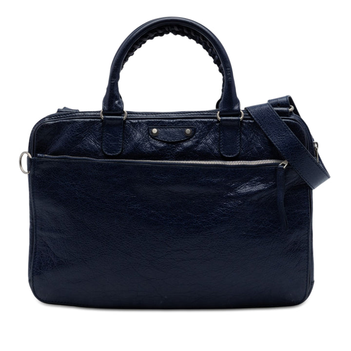 Balenciaga Cuir d’agneau Motocross Giant 12 Porte-documents