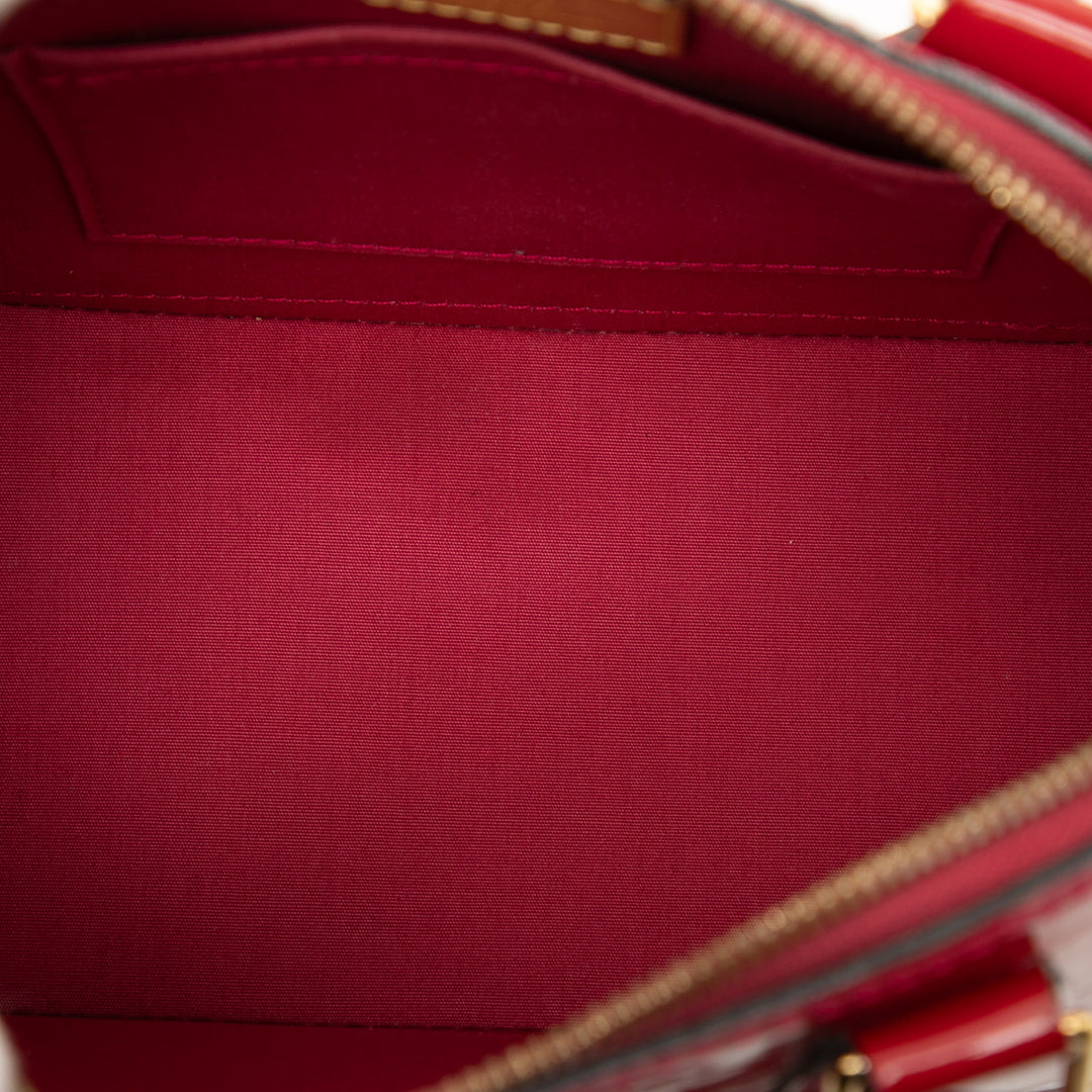Alma BB Cuir verni Monogram Rose