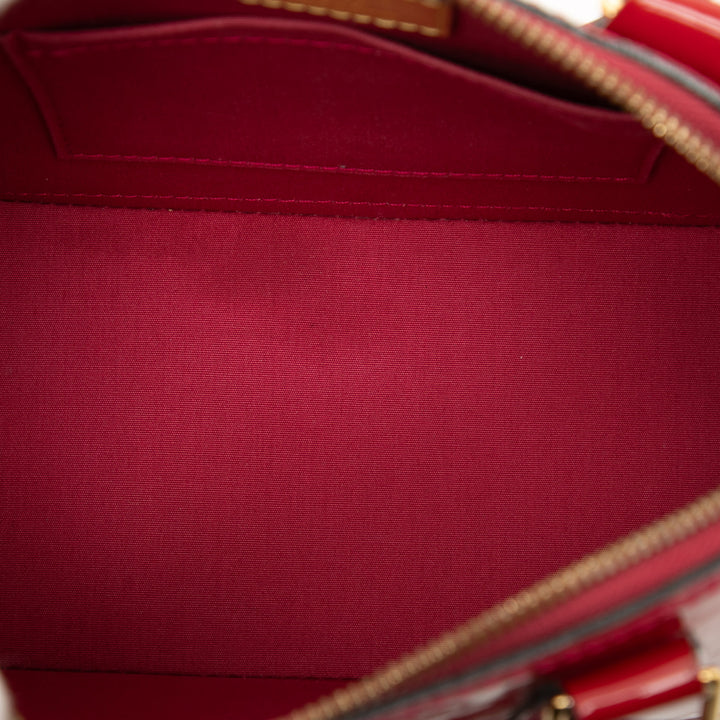 Alma BB Cuir verni Monogram Rose