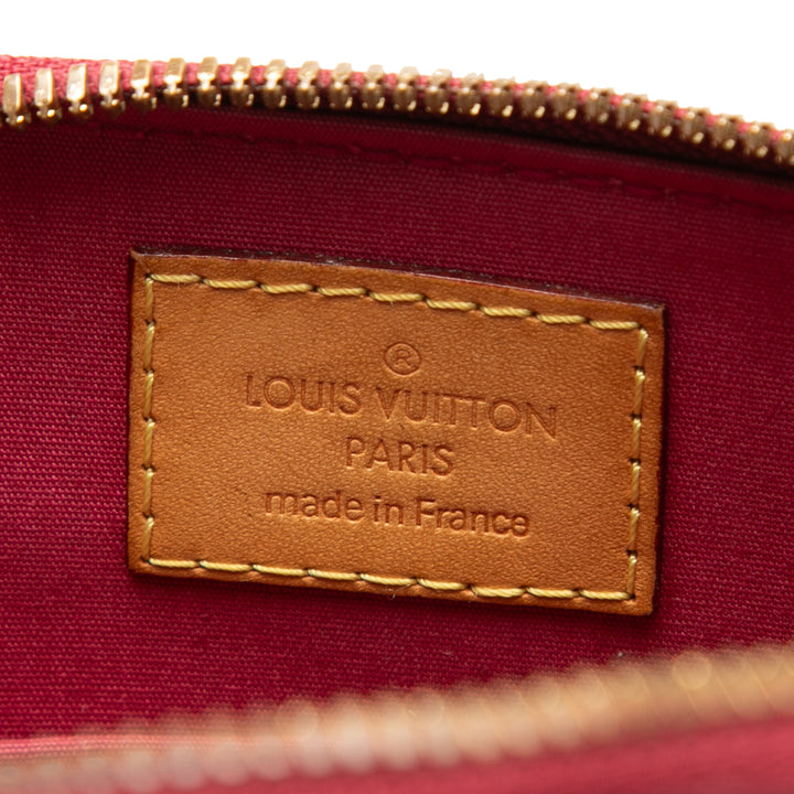 Alma BB Cuir verni Monogram Rose