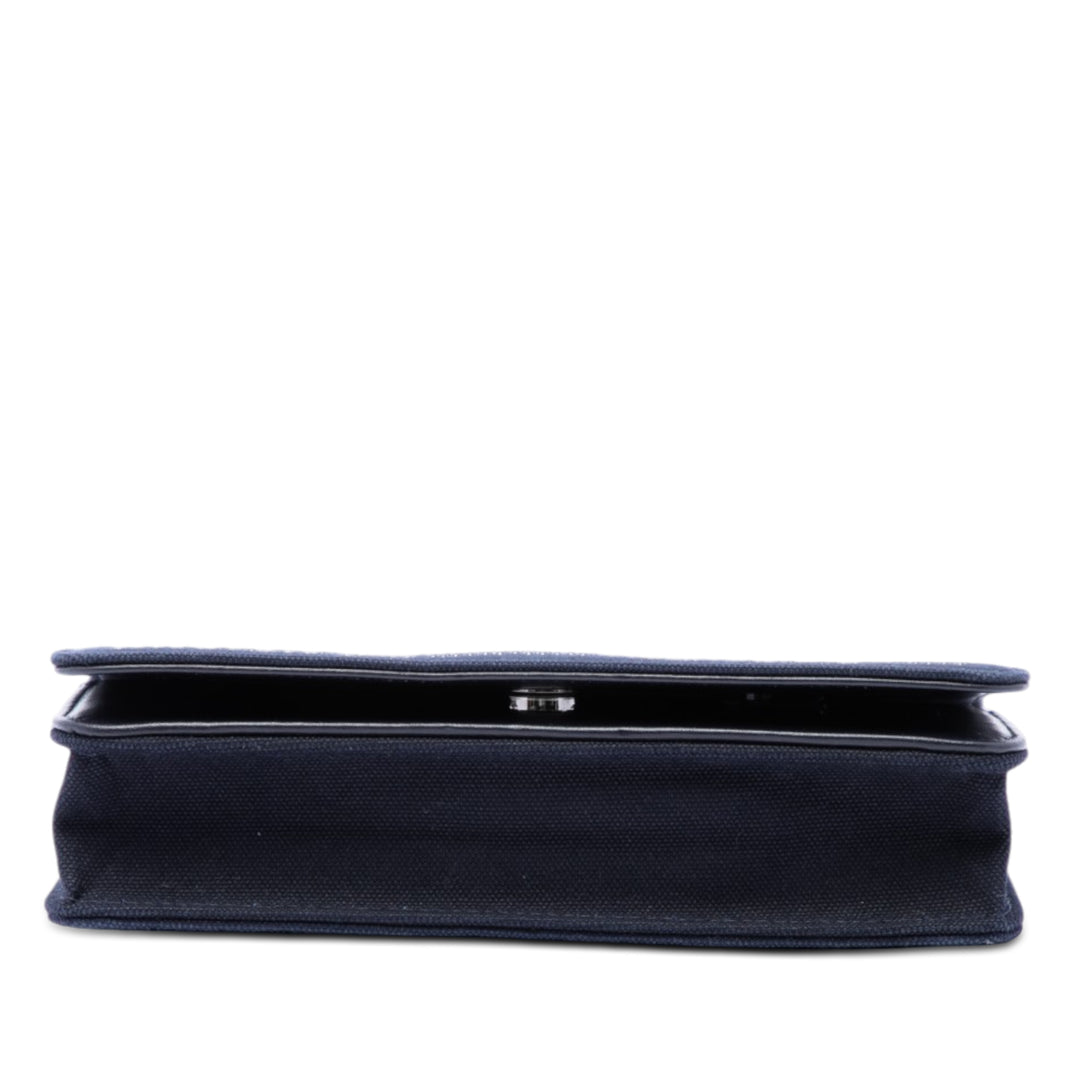 Chanel Paris Shanghai Cristal Embellished Toile Wallet on Chain