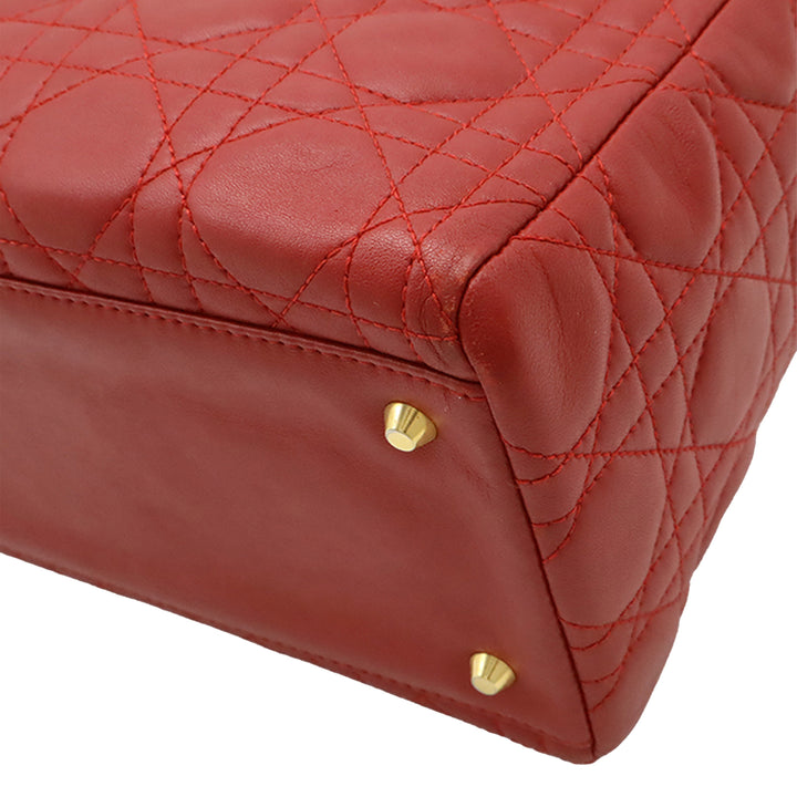 Dior Medium Cuir d’agneau Cannage Lady Dior