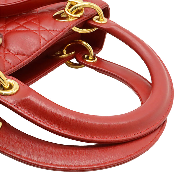 Dior Medium Cuir d’agneau Cannage Lady Dior