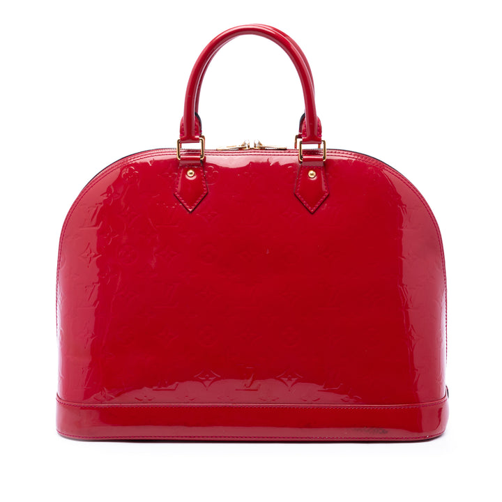 Louis Vuitton Alma GM Cuir verni Monogram Rose – vue principale – GABY PARIS
