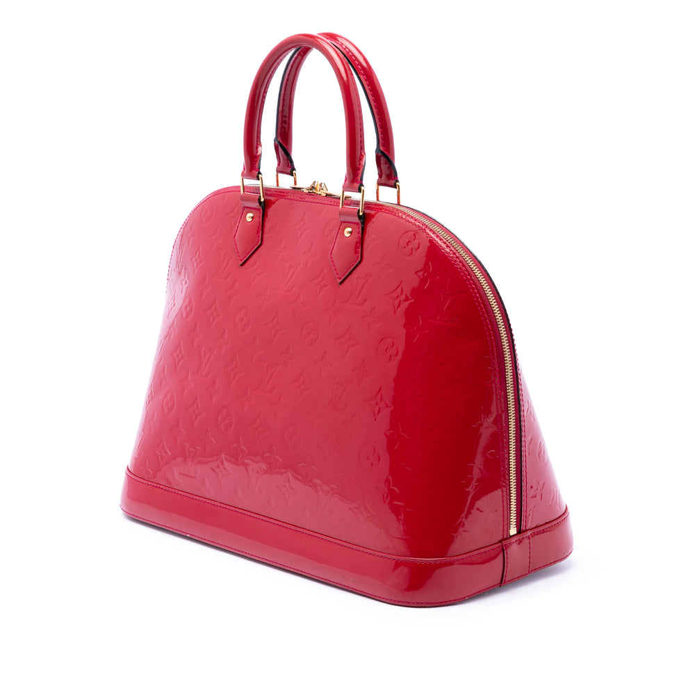 Louis Vuitton Alma GM Cuir verni Monogram Rose – vue 2 – GABY PARIS
