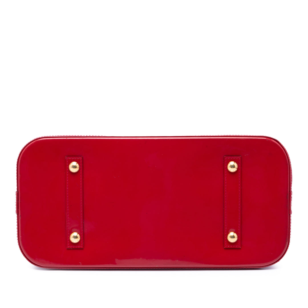 Louis Vuitton Alma GM Cuir verni Monogram Rose – vue 3 – GABY PARIS