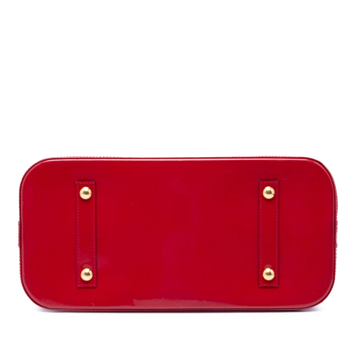 Louis Vuitton Alma GM Cuir verni Monogram Rose – vue 3 – GABY PARIS
