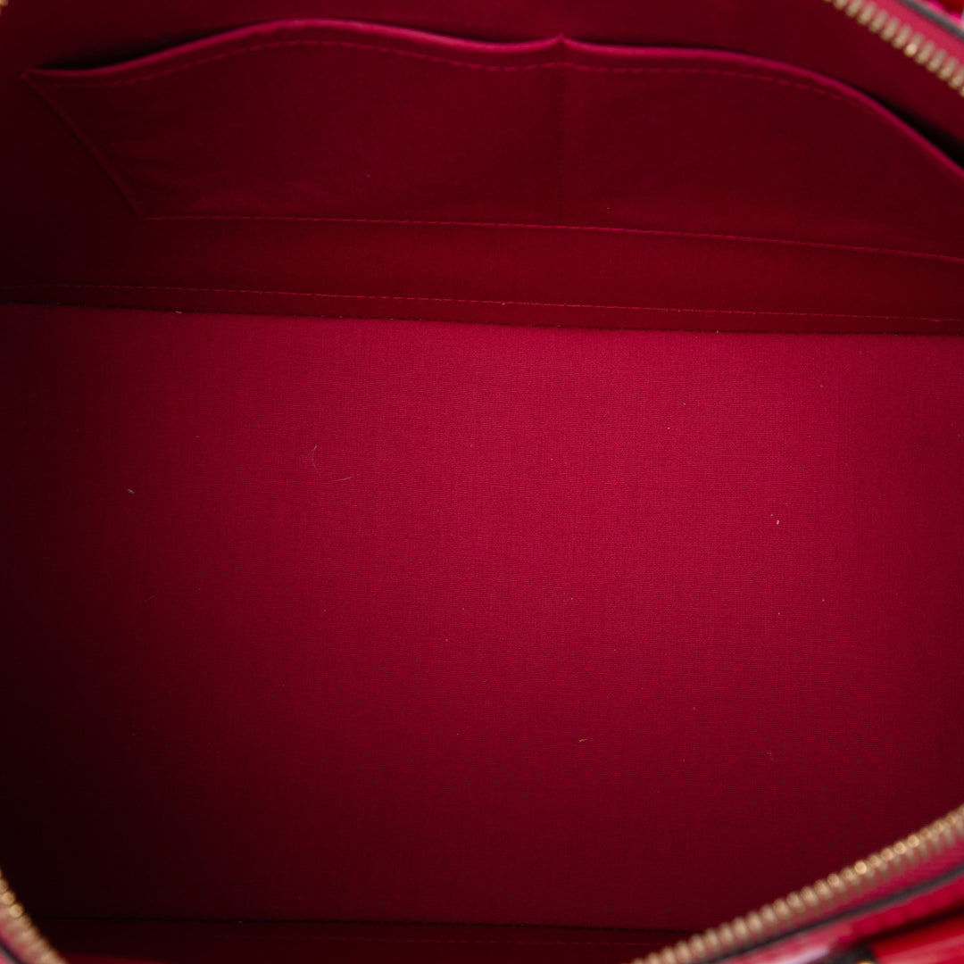 Louis Vuitton Alma GM Cuir verni Monogram Rose – vue 4 – GABY PARIS