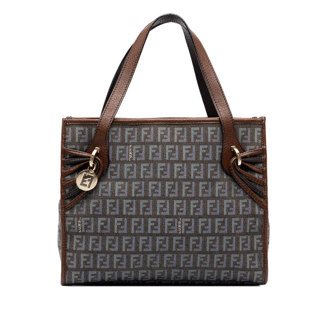 Fendi Sac à main Zucchino Jean Gris – vue principale – GABY PARIS