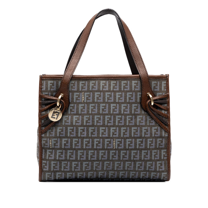 Fendi Sac à main Zucchino Jean Gris – vue principale – GABY PARIS