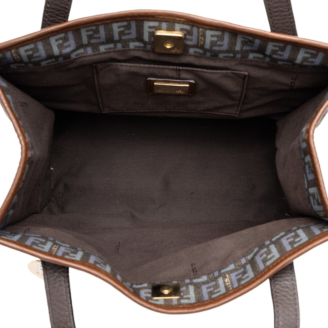 Fendi Sac à main Zucchino Jean Gris – vue 4 – GABY PARIS