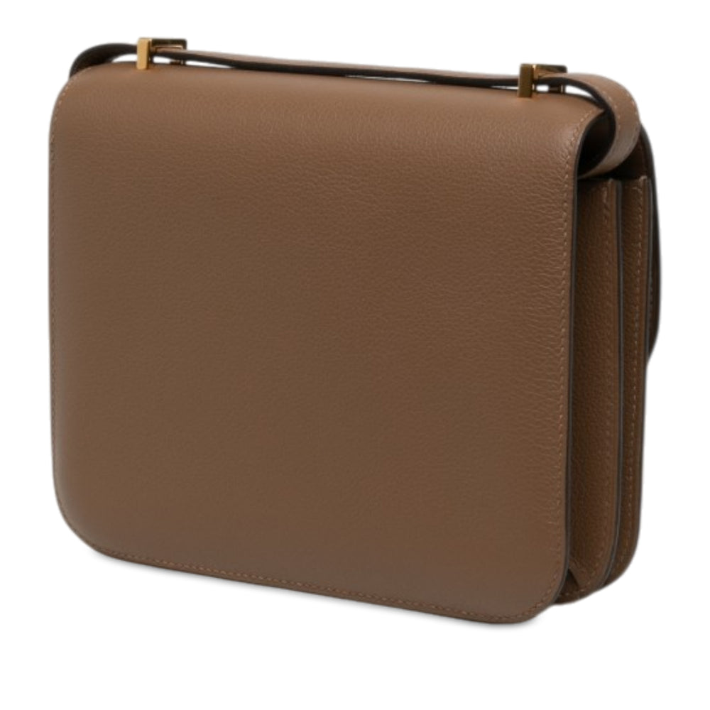 Hermès Chevre Mysore Constance 18 Mini Marron – vue 2 – GABY PARIS