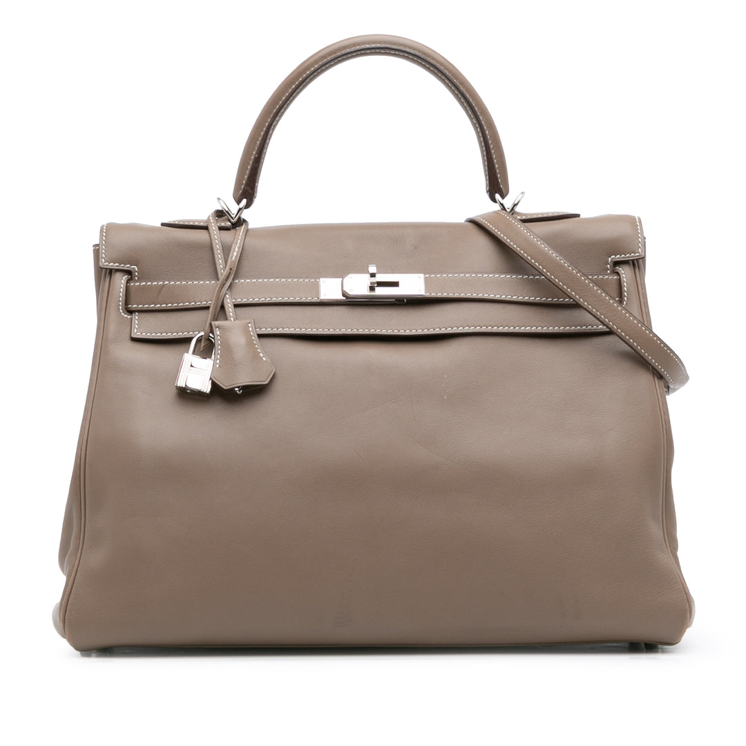 Hermès Swift Kelly II Retourne 35 Marron – GABY PARIS Authentique