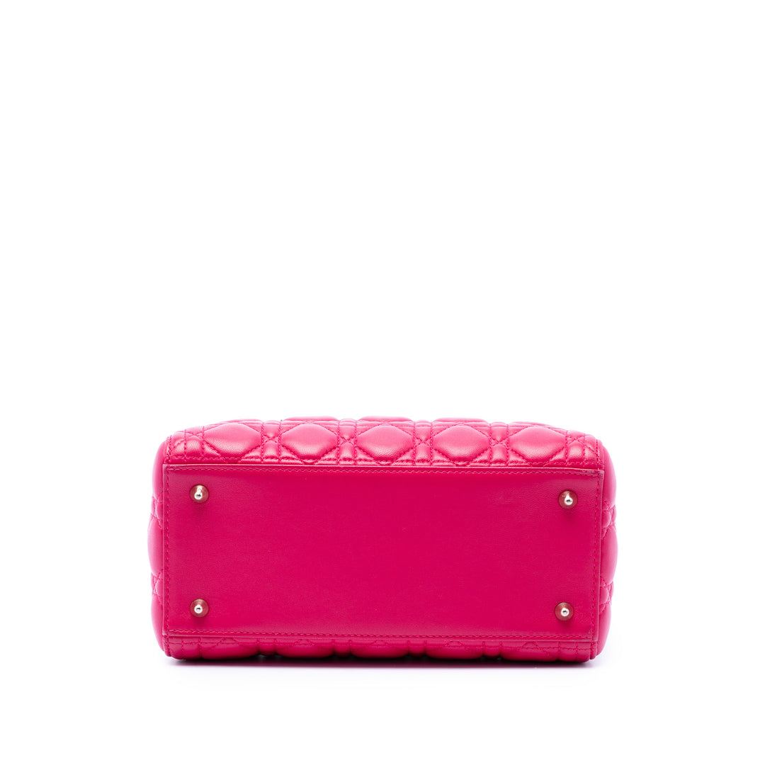 Dior Medium Cuir d’agneau Cannage Lady Dior