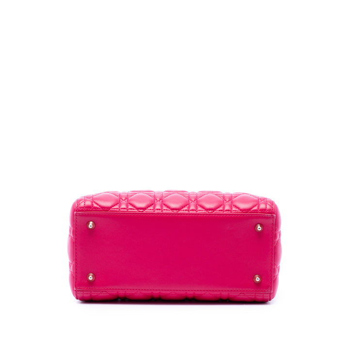 Dior Medium Cuir d’agneau Cannage Lady Dior