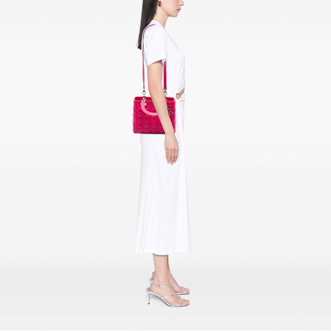 Dior Medium Cuir d’agneau Cannage Lady Dior