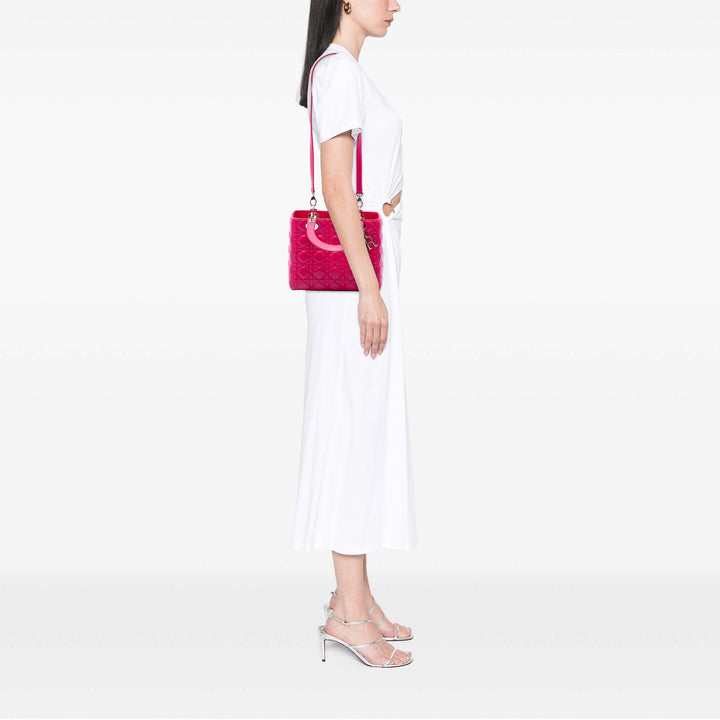 Dior Medium Cuir d’agneau Cannage Lady Dior