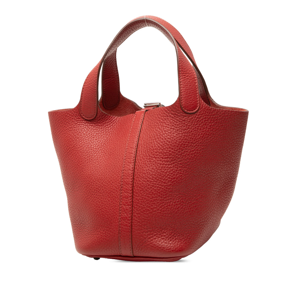 Hermès Sac à main Picotin Lock 18 Clémence Rouge – vue 2 – GABY PARIS