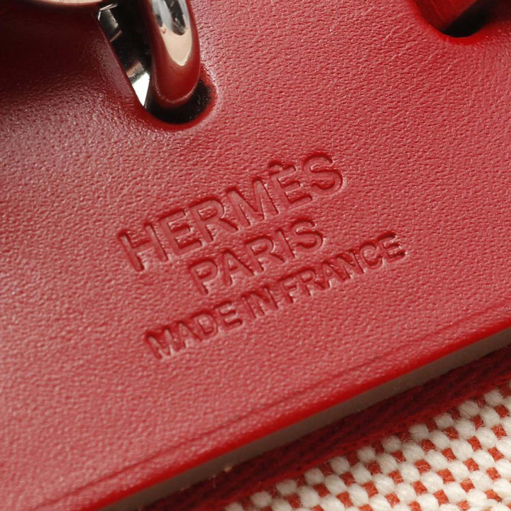 Hermès Toile and Vache Hunter Pegase Pop Herbag Zip 31 Marron