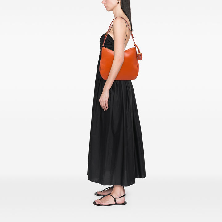 Prada Sac porté épaule Lux Saffiano Orange – vue 6 – GABY PARIS