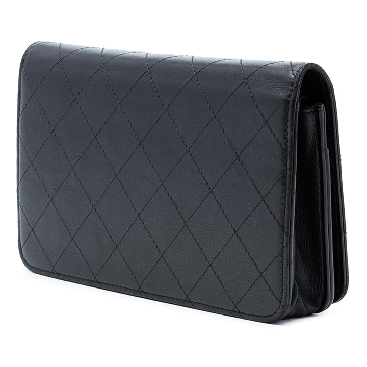 Chanel CC Surpiqué Cuir de veau Wallet on Chain