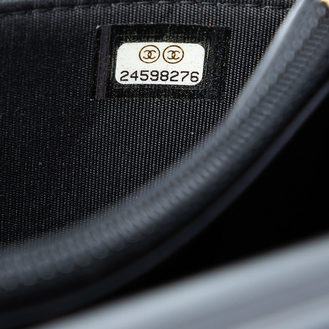 Chanel CC Surpiqué Cuir de veau Wallet on Chain