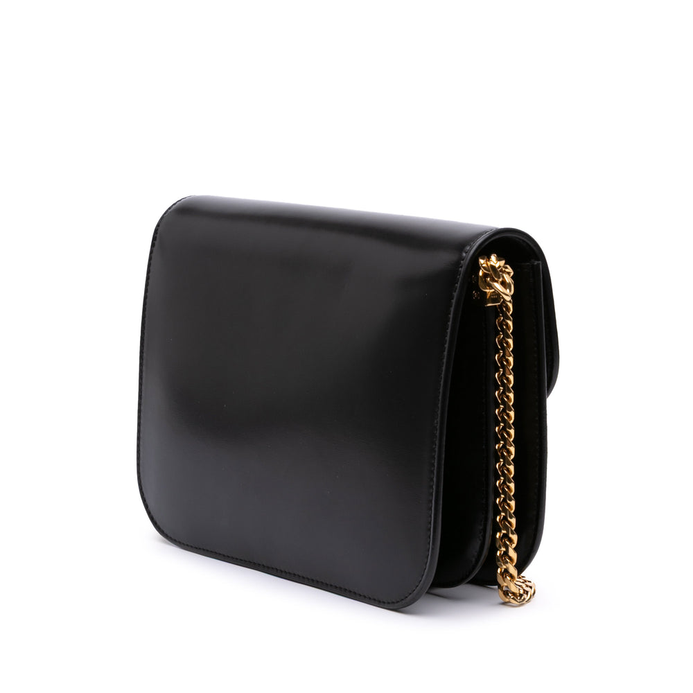 Shiny Calfskin College Triomphe Black - Gaby Paris
