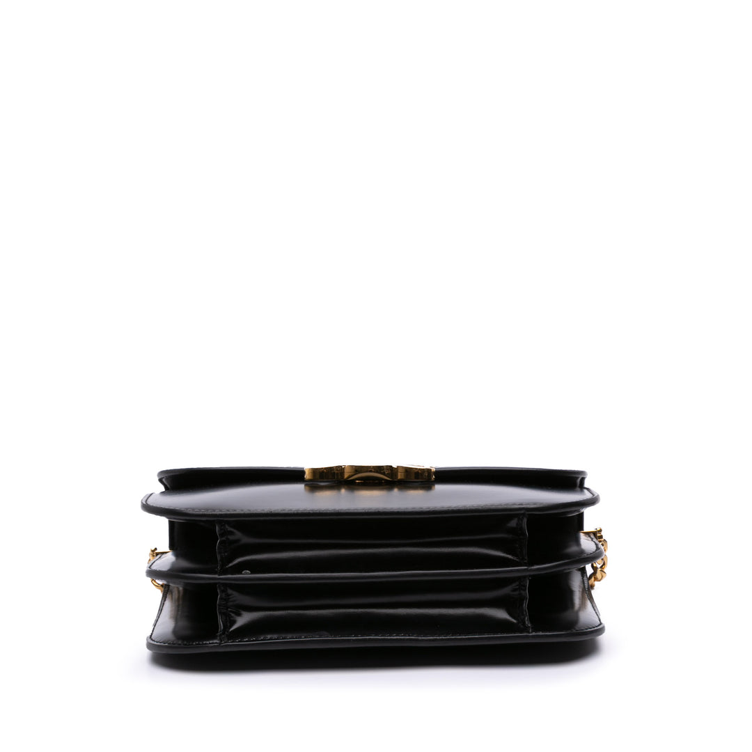 Shiny Calfskin College Triomphe Black - Gaby Paris