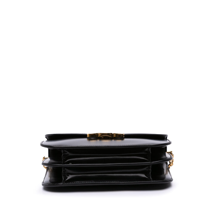 Shiny Calfskin College Triomphe Black - Gaby Paris