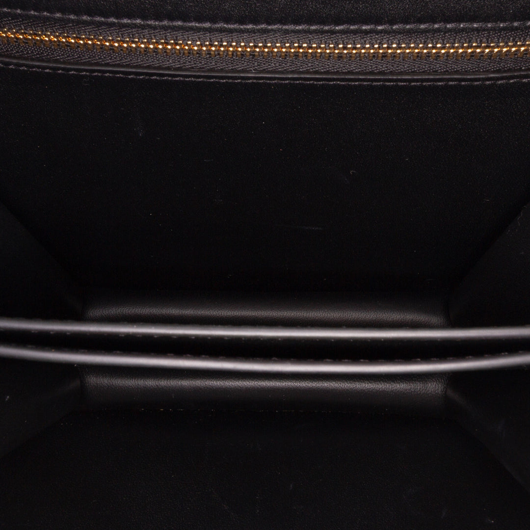 Shiny Calfskin College Triomphe Black - Gaby Paris