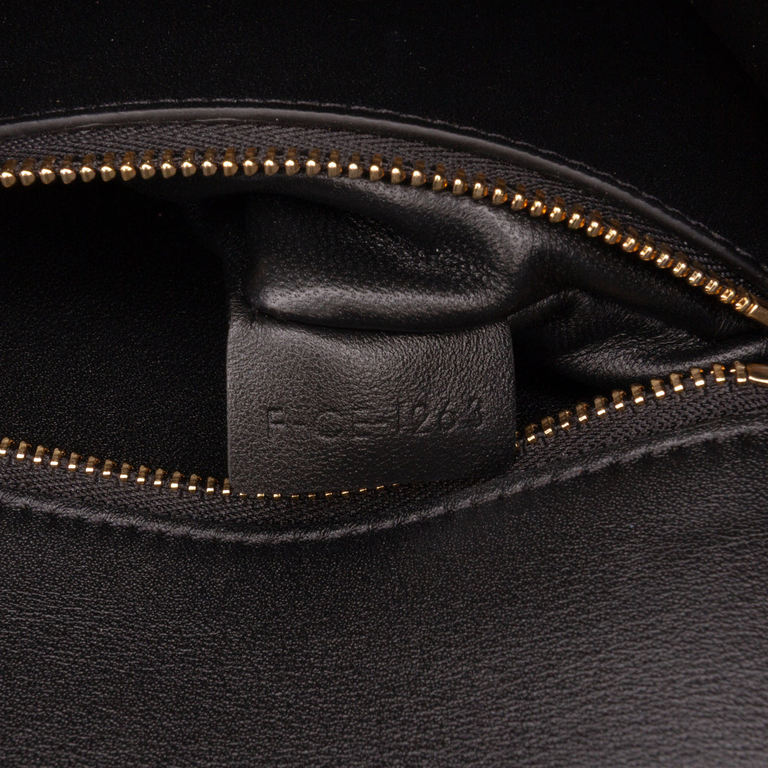 Shiny Calfskin College Triomphe Black - Gaby Paris