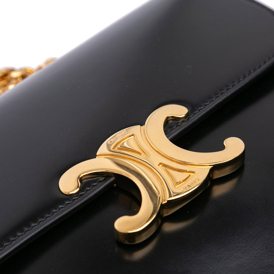 Shiny Calfskin College Triomphe Black - Gaby Paris