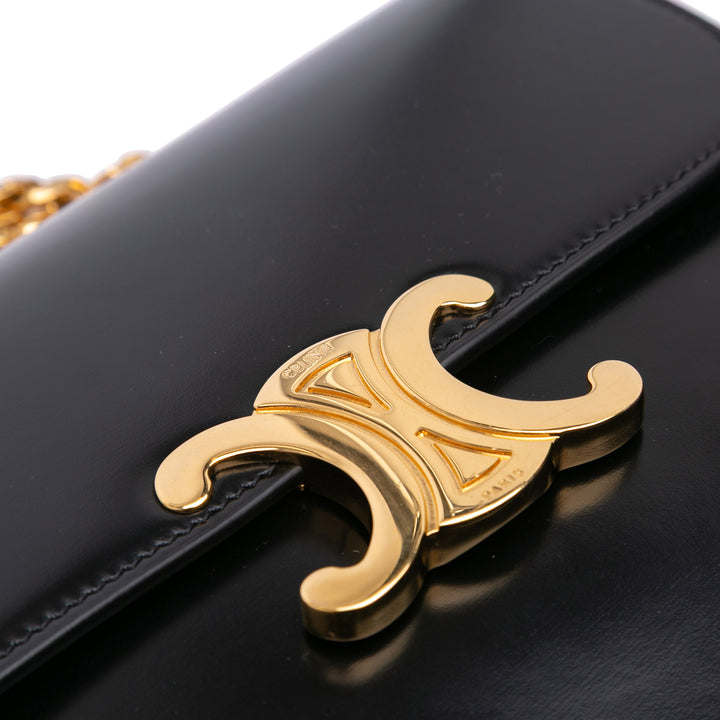 Shiny Calfskin College Triomphe Black - Gaby Paris