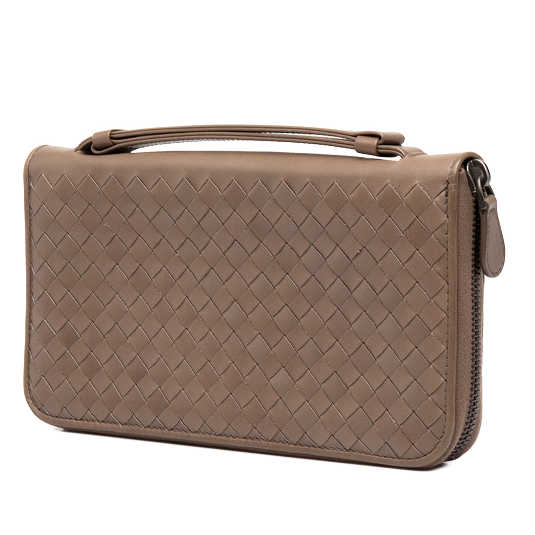Bottega Veneta Intrecciato Portefeuille nappa Marron – vue 2 – GABY PARIS