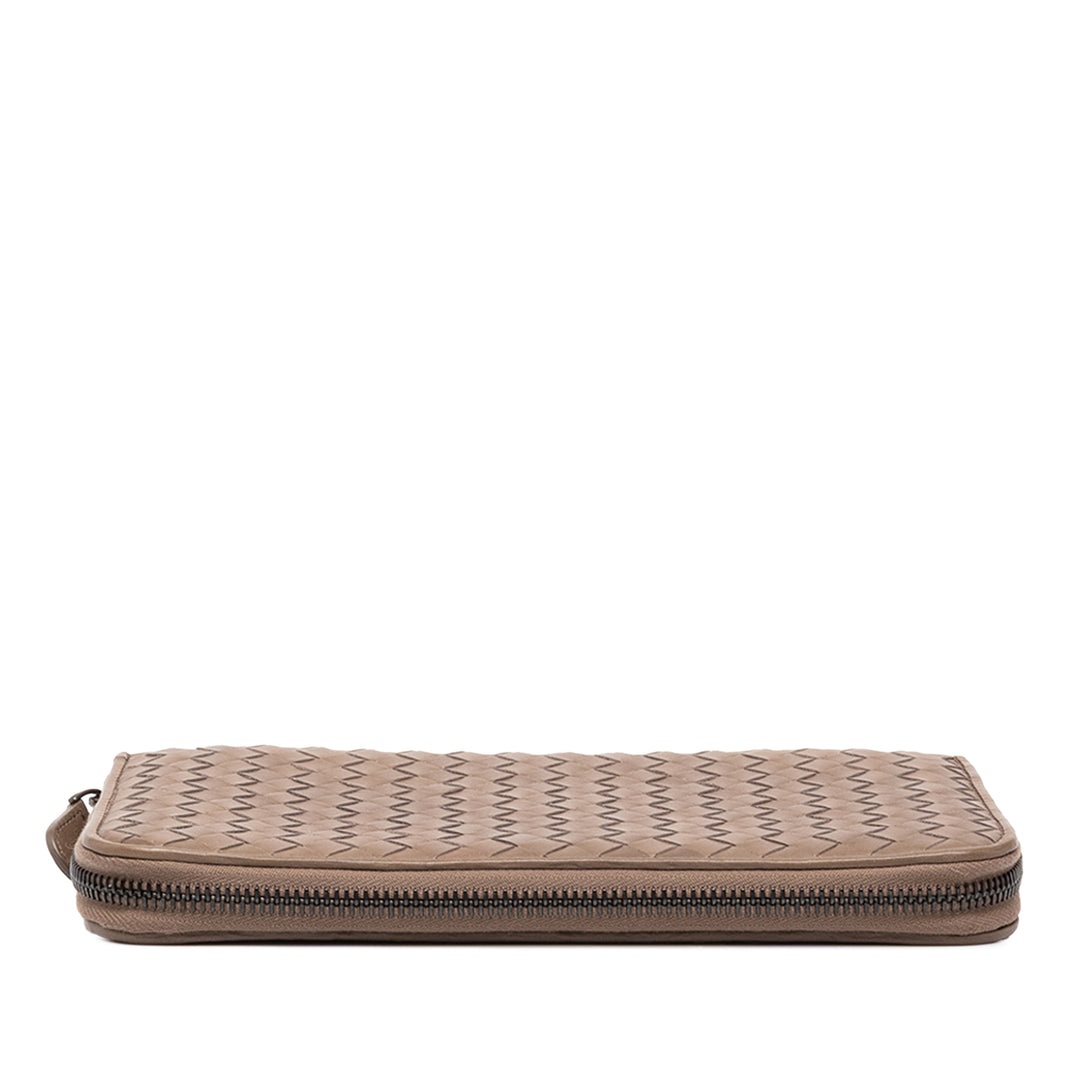 Bottega Veneta Intrecciato Portefeuille nappa Marron – vue 3 – GABY PARIS