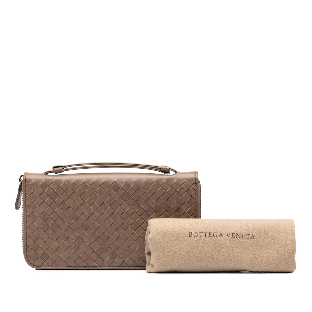 Bottega Veneta Intrecciato Portefeuille nappa Marron – vue 7 – GABY PARIS