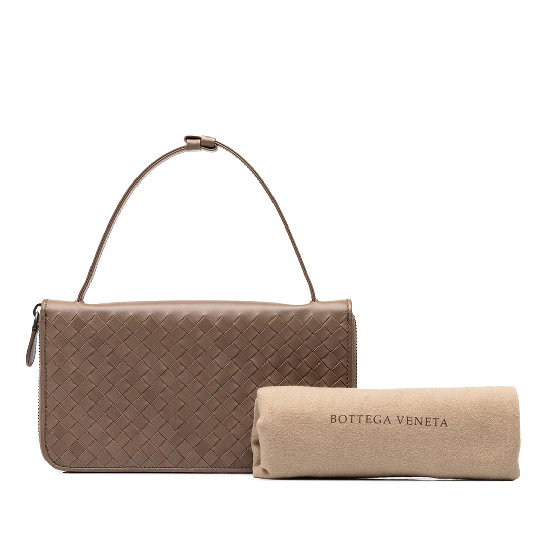 Bottega Veneta Intrecciato Portefeuille nappa Marron – vue 9 – GABY PARIS